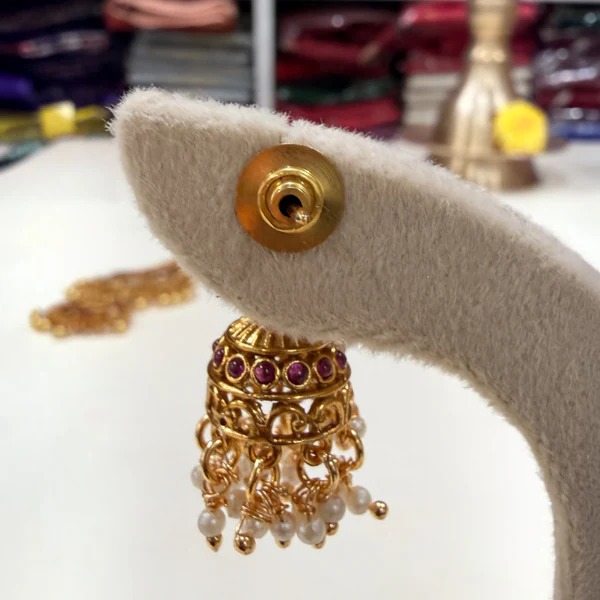 Long Haram (Crescent Moon Pendant, Jadau Kundan)