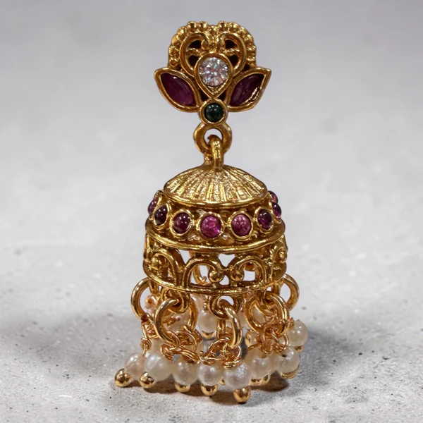 Long Haram (Crescent Moon Pendant, Jadau Kundan)