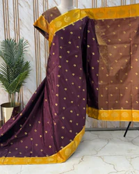 Banarasi Soft Silk (Tree Motifs Border) thumbnail 2