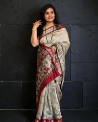 Soft Chanderi Cotton (Kalamkari Print) thumbnail 2