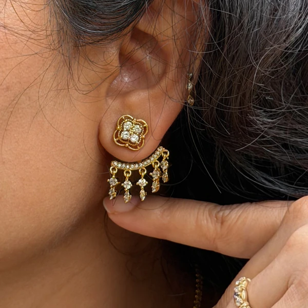 Earrings (Crystal Stones, Pendulum Style)