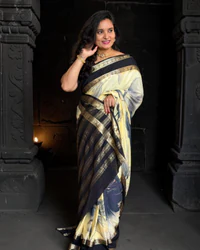 Semi Mysore Crepe (Big Flowers Digital Print) thumbnail 2