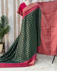 Chinnon Saree (2D, Checks Body) thumbnail 2