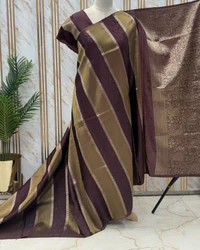 Pure Viscose Saree (Embossed, Borderless) thumbnail 3