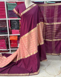Semi Mysore Crepe (Contrast, 2D, Horizontal Lines) thumbnail 3