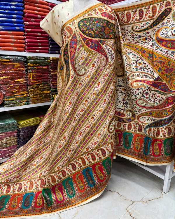 Premium Pashmina Saree (Ladakhi Theme)