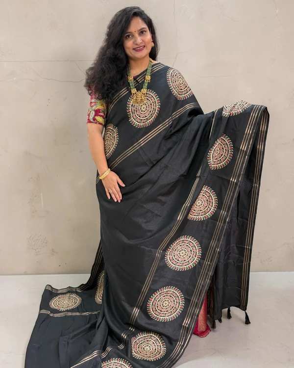 Fancy Saree (Ajrakh Print)