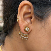 Earrings (Crystal Stones, Pendulum Style) thumbnail 2