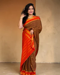 Semi Mysore Crepe (Big Checks with Motifs) thumbnail 2