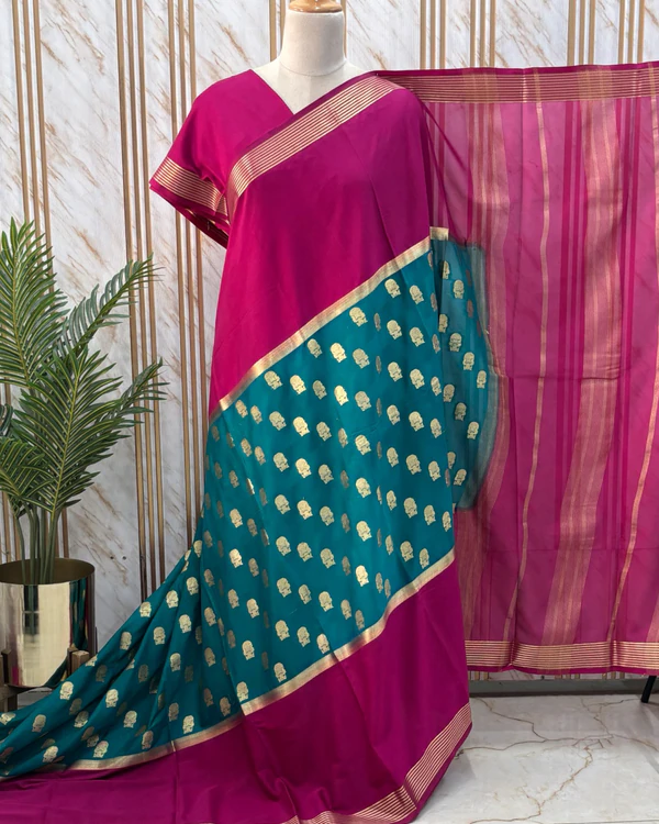 Semi Mysore Crepe (Center Gandabherunda)