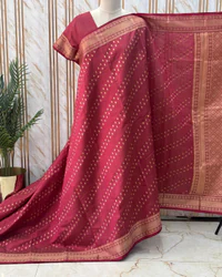 Tussar Saree (Small Double Leaves Motifs) thumbnail 2