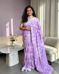 Dola Saree (Jari Border, Fancy Printed Body & Pallu) thumbnail 1