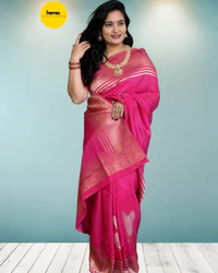 Pure Viscose Saree (Fancy, Shiny Flowers) thumbnail 2