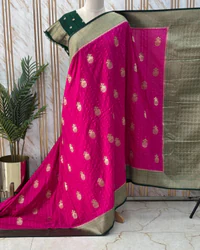 Embossed Crepe Georgette (Gandaberunda Motifs) thumbnail 3
