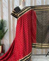 Semi Mysore Crepe (Motifs, Elephant and Mayuri Bentex Border) thumbnail 3