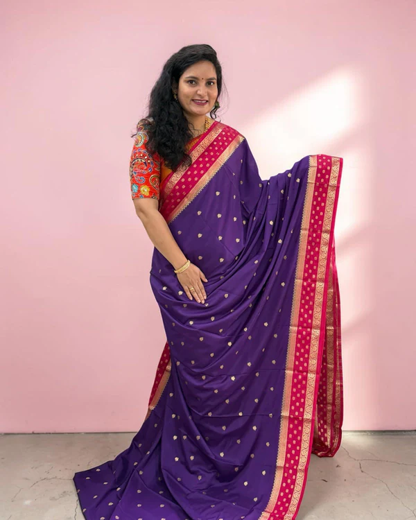 Semi Mysore Crepe (Buttas, Floral Drop Bentex)