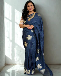 Viscose Saree (Peacock Border) thumbnail 1