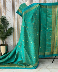 Tussar Saree (Open Border, Motifs) · Hema Style Studio