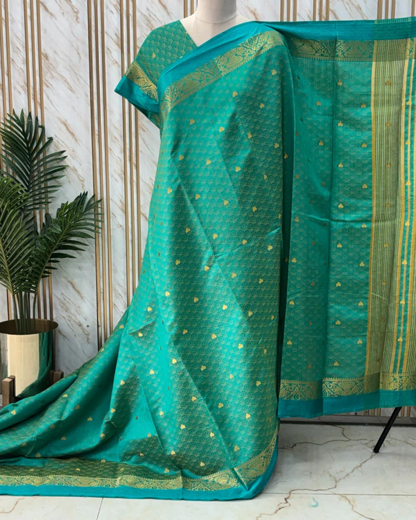 Tussar Saree (Open Border, Motifs) · Hema Style Studio