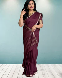 Semi Mysore Crepe (Self, Small Marching Elephants) thumbnail 2