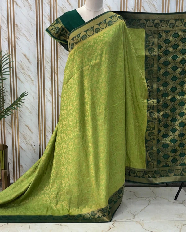 Chinnon Georgette (Jaal Pattern, Rich Pallu)