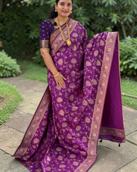 Semi Tussar (Jaal Pattern) thumbnail 1