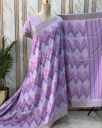 Dola Saree (Jari Border, Fancy Printed Body & Pallu) thumbnail 3