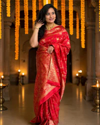 Viscose Saree (Self, Jaal Design) thumbnail 2