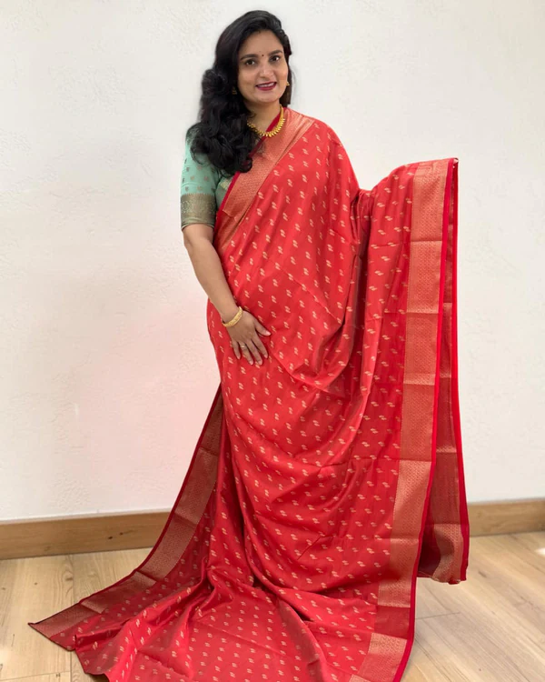 Semi Tussar (Double Buds Motifs)